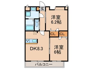 エル・ボヌールの物件間取画像